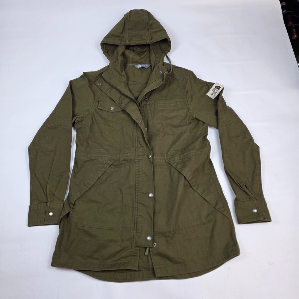 The North Face Jacket Womens Medium‎ Green Utility Full Zip Cargo Hooded
